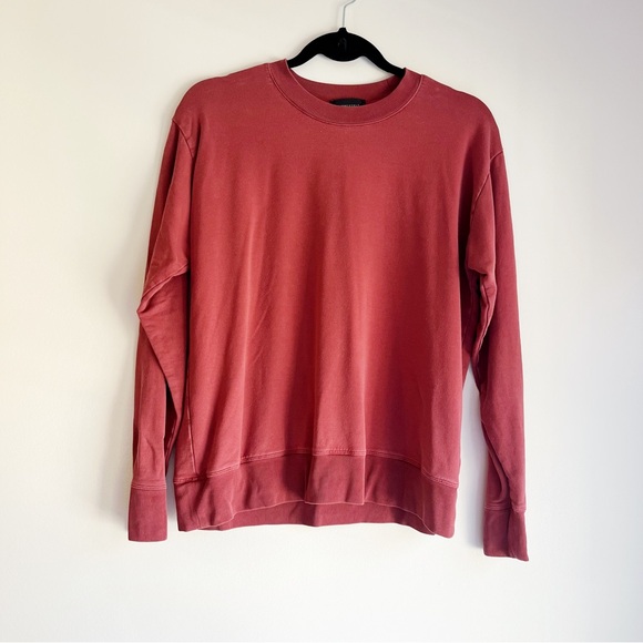 Summersalt casual lightweight rust red pullover sweatshirt size small - Picture 1 of 11